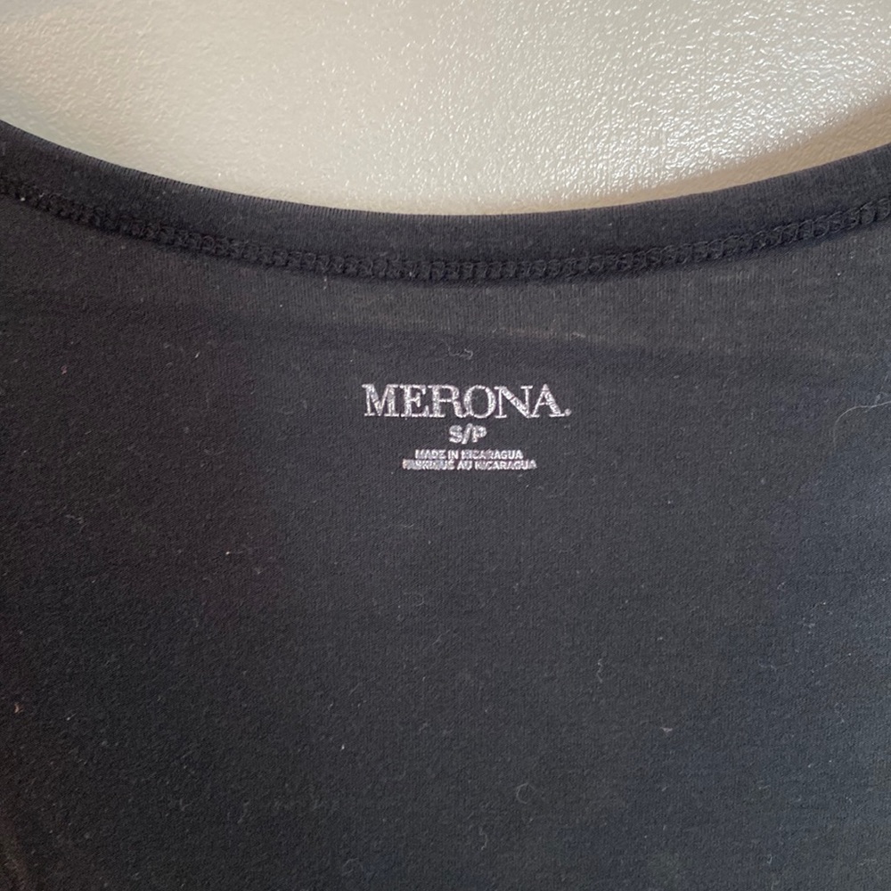 Plain black v neck tee shirt